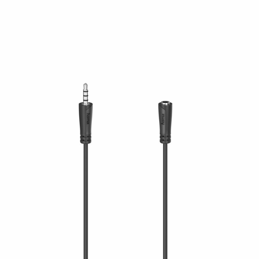 PC- & Laptop-Zubehör Hama PC-Audio-Kabel & -Adapter | Headset-Verlangerungskabel, 4Pol., 3,5-Mm-Klinken-Stecker - Kupplung, 1,5 M