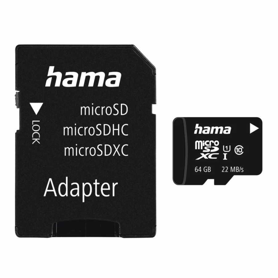 Handy & Mobile-Zubehör Hama | Microsdxc 64Gb Class 10 Uhs-I 22Mb/S + Adapter/Mobile