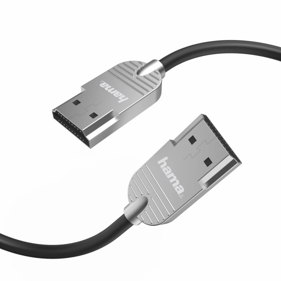 TV & Heimkino-Zubehör Hama HDMI-Kabel für TVs | High Speed Hdmi™-Kabel Ultra-Slim, 4K, Stecker - Stecker, Ethernet, 2,0 M