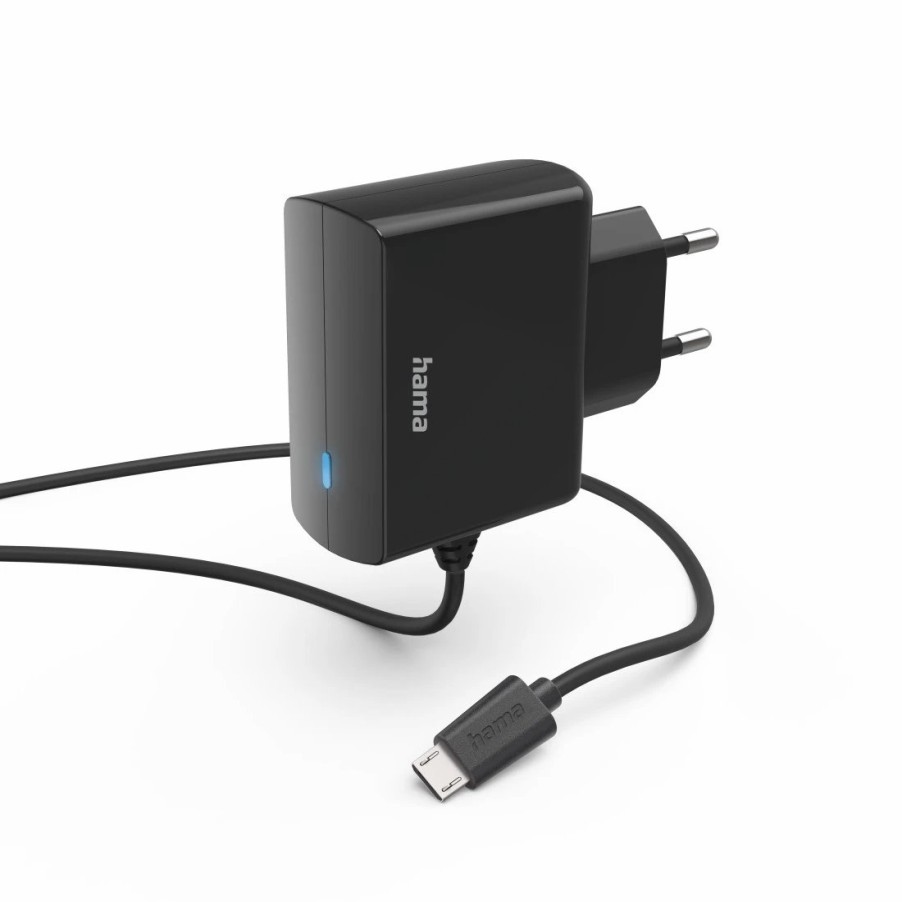 Handy & Mobile-Zubehör Hama | Ladegerat Mit Micro-Usb-Anschluss, 6 W, 1,0 M, Schwarz