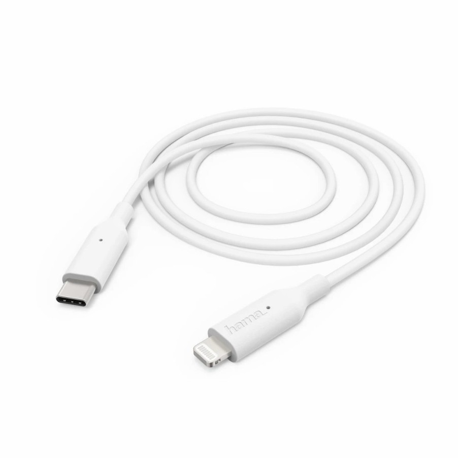 Handy & Mobile-Zubehör Hama | Schnelllade-/Datenkabel, Usb Type-C Auf Lightning, 1 M, Weis