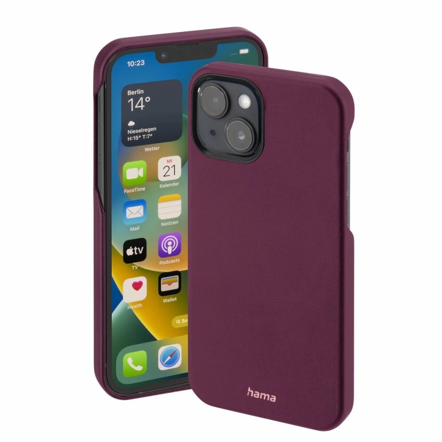 Handy & Mobile-Zubehör Hama | Cover Finest Sense Fur Apple Iphone 14 Plus, Bordeaux