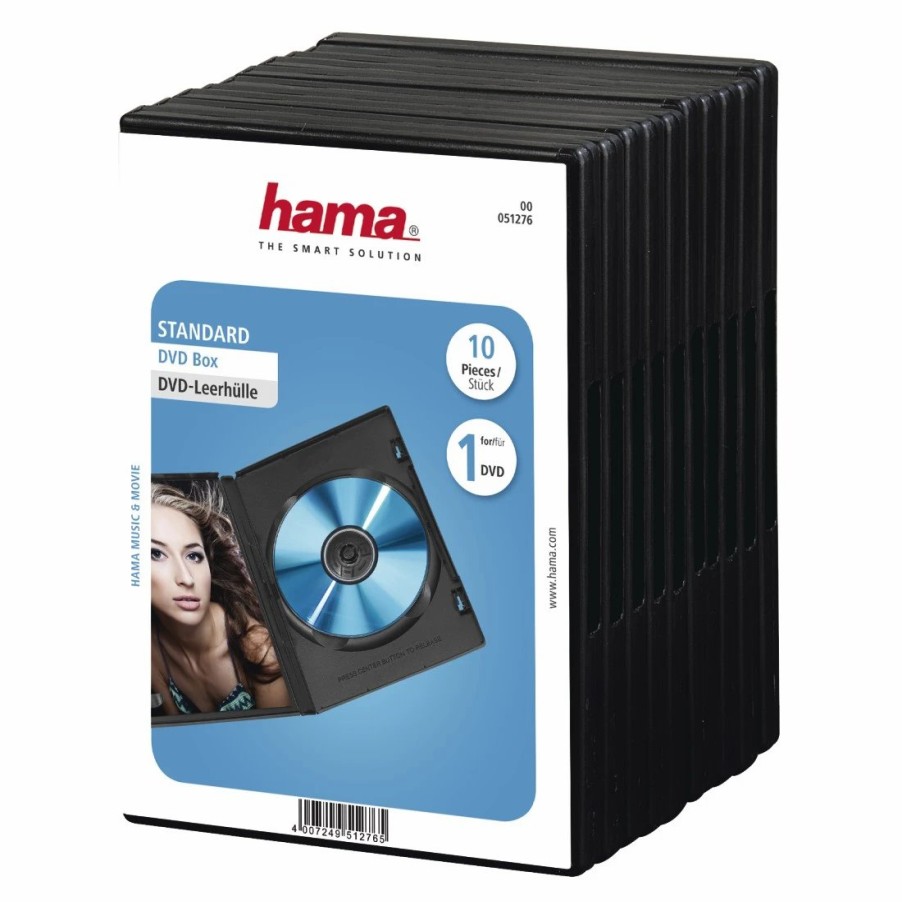 PC- & Laptop-Zubehör Hama | Dvd-Leerhulle Standard, 10Er-Pack, Schwarz