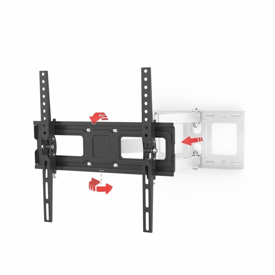 TV & Heimkino-Zubehör Hama Wandhalterungen für TVs | Tv-Wandhalterung Fullmotion, 400X400, 165 Cm (65), Schwarz/Weis