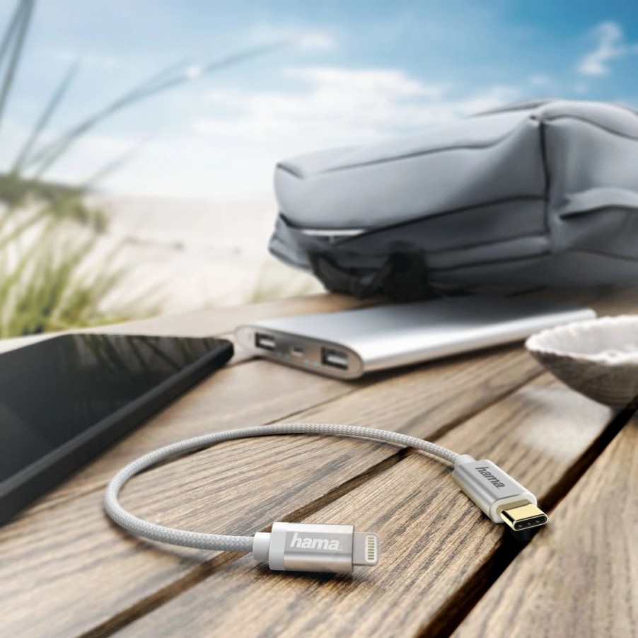 Handy & Mobile-Zubehör Hama | Schnelllade-/Datenkabel, Usb-C - Lightning, 0,2 M, Weis