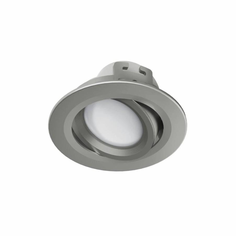 Smart-Home-Produkte Hama Smart-Home-Deckenleuchten | Wlan Led-Einbauspot, 5W, Per Sprache/App Steuern, Verstellbar, Satin-Nickel