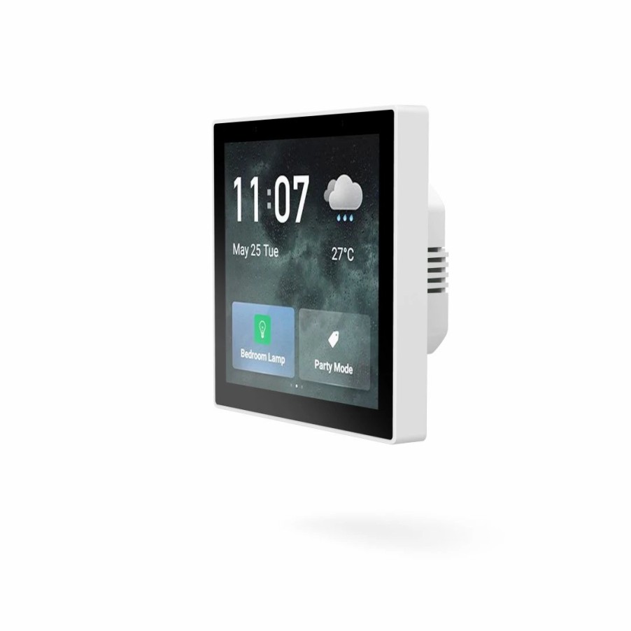 Smart-Home-Sicherheit Hama Heizung | Smart-Home-Zentrale, Wanddisplay Touchscreen 4", Zur Smart-Home-Steuerung