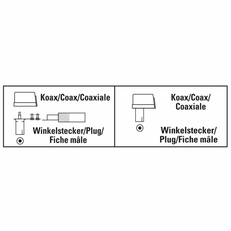 TV & Heimkino-Zubehör Hama Kabel-TV: Zubehör | Antennen-Stecker, Koax-Winkel, Schraubbar
