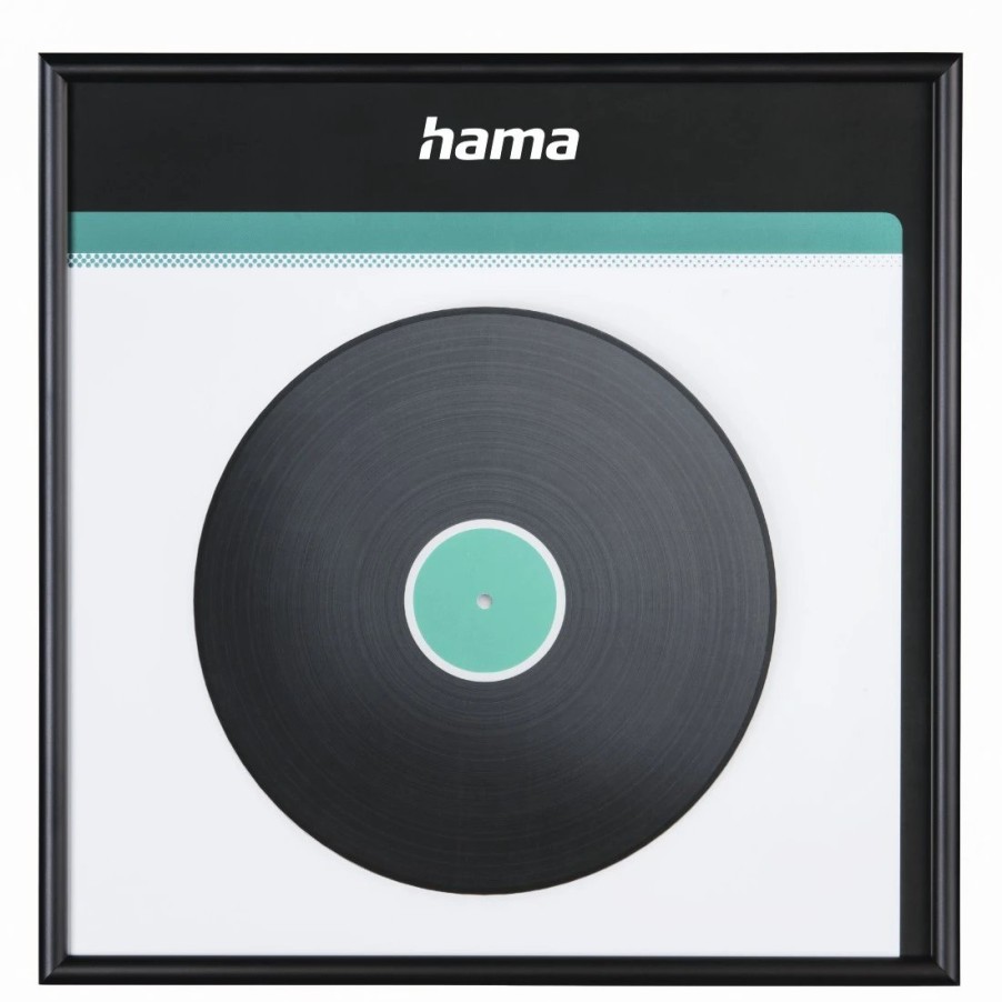 Audio & HiFi-Produkte Hama | Lp-Cover-Rahmen, Aluminium, Schwarz, 31,5 X 31,5 Cm