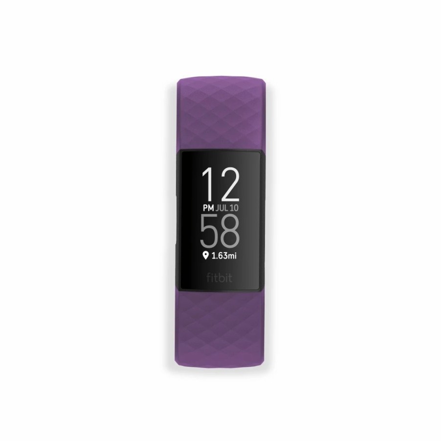 Smartwatches & Zubehör Hama Fitbit-Armbänder | Armband Fur Fitbit Charge 3/4, Uhrenarmband Zum Tauschen, Universal, Lila