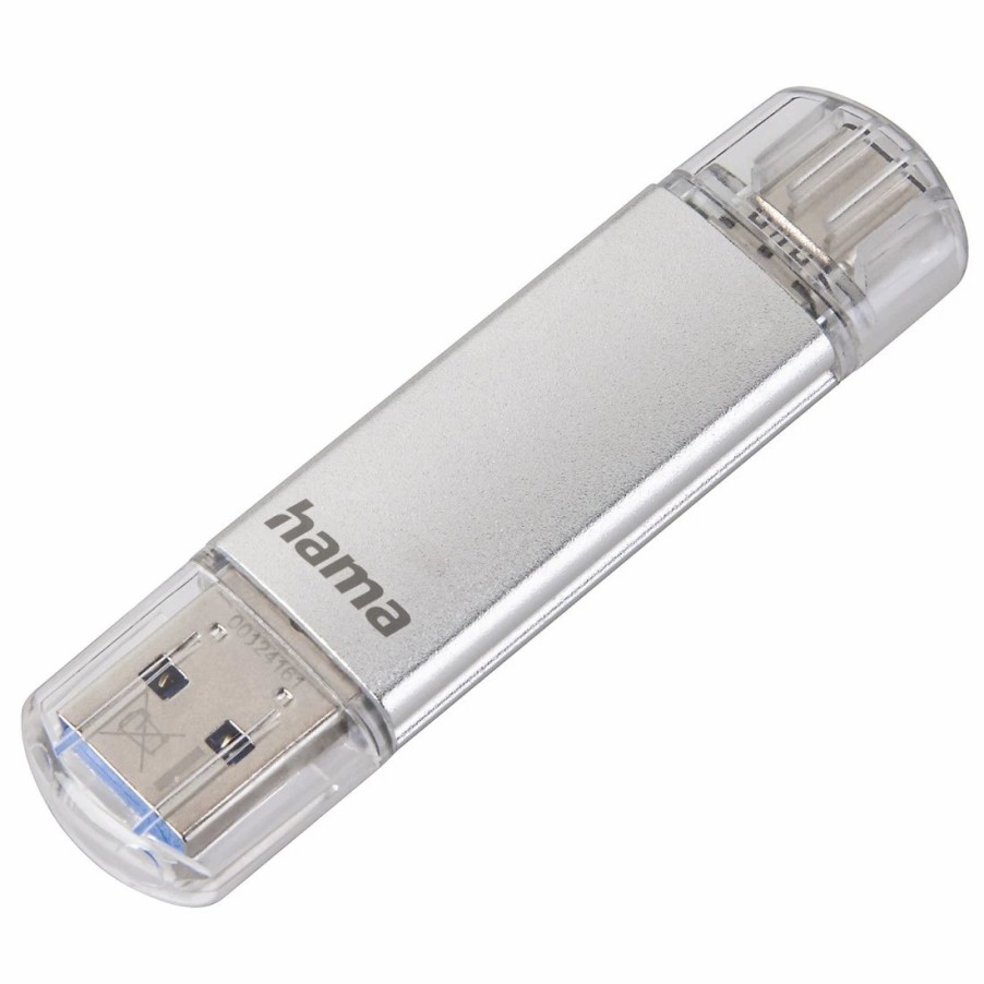 PC- & Laptop-Zubehör Hama | Usb-Stick C-Laeta, Type-C Usb 3.1/Usb 3.0, 32Gb, 40 Mb/S, Silber