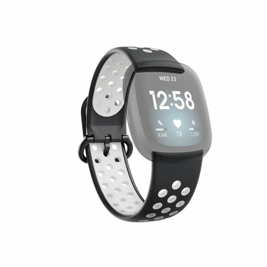 Smartwatches & Zubehör Hama Fitbit-Armbänder | Sportarmband F. Fitbit Versa 3/4/Sense (2), Uhrenarmband Atmungsaktiv, Sw.