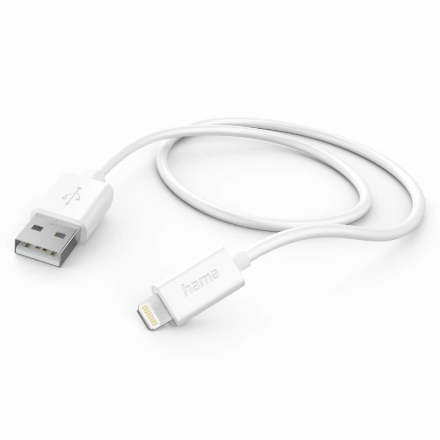 Handy & Mobile-Zubehör Hama | Ladekabel, Usb-A - Lightning, 1 M, Weis