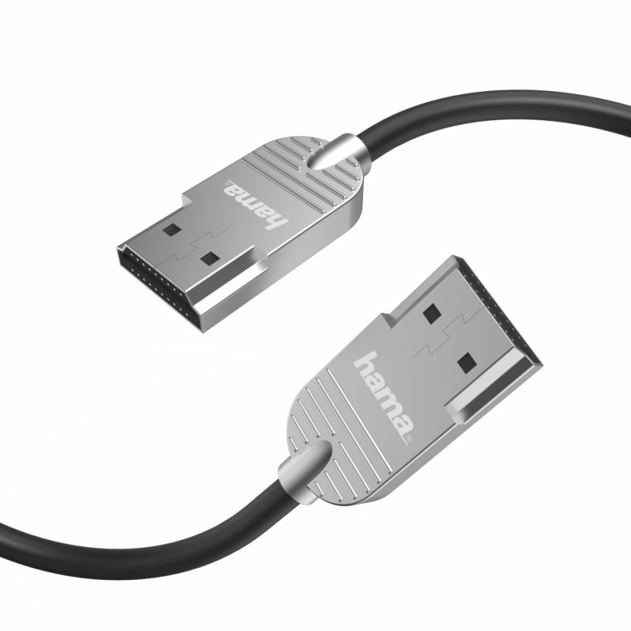 TV & Heimkino-Zubehör Hama HDMI-Kabel für TVs | High Speed Hdmi™-Kabel Ultra-Slim, 4K, Stecker - Stecker, Ethernet, 1,0 M