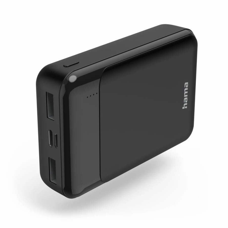 Handy & Mobile-Zubehör Hama | Power Pack Eco Power 10, 10000Mah, Ausgange: 1X Usb-C, 2X Usb-A, Schwarz