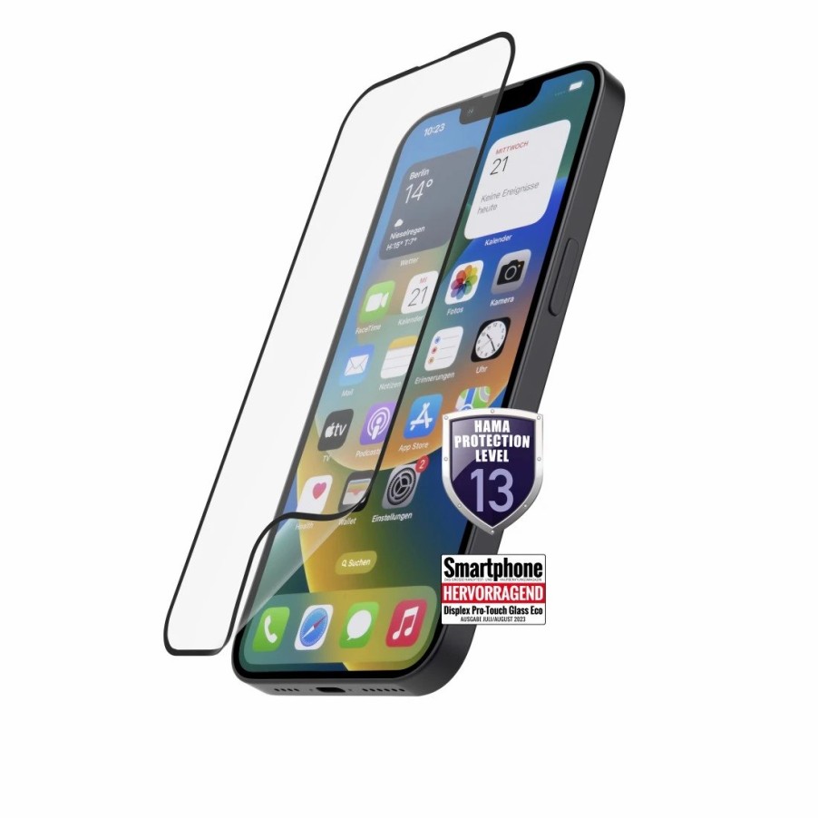 Handy & Mobile-Zubehör Hama | Flexibler Displayschutz Hiflex Eco, Full-Cover, Fur Iphone 15 Plus