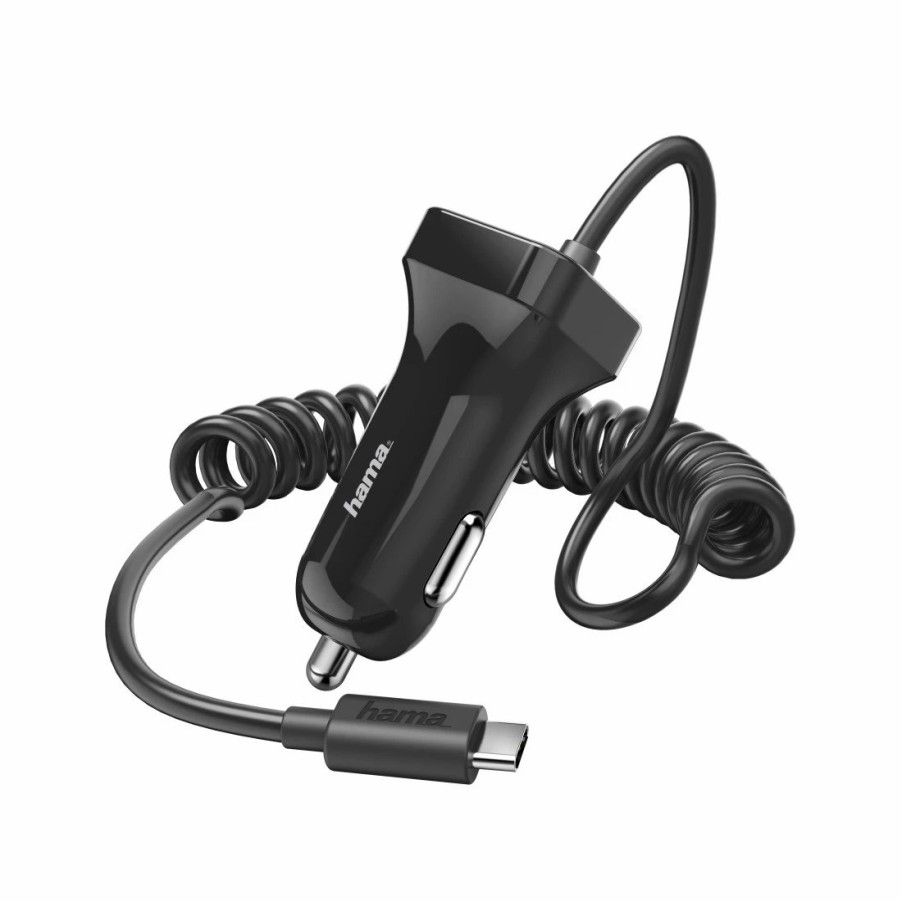 Handy & Mobile-Zubehör Hama | Kfz-Ladegerat, Usb Type-C, 2,4 A, Schwarz