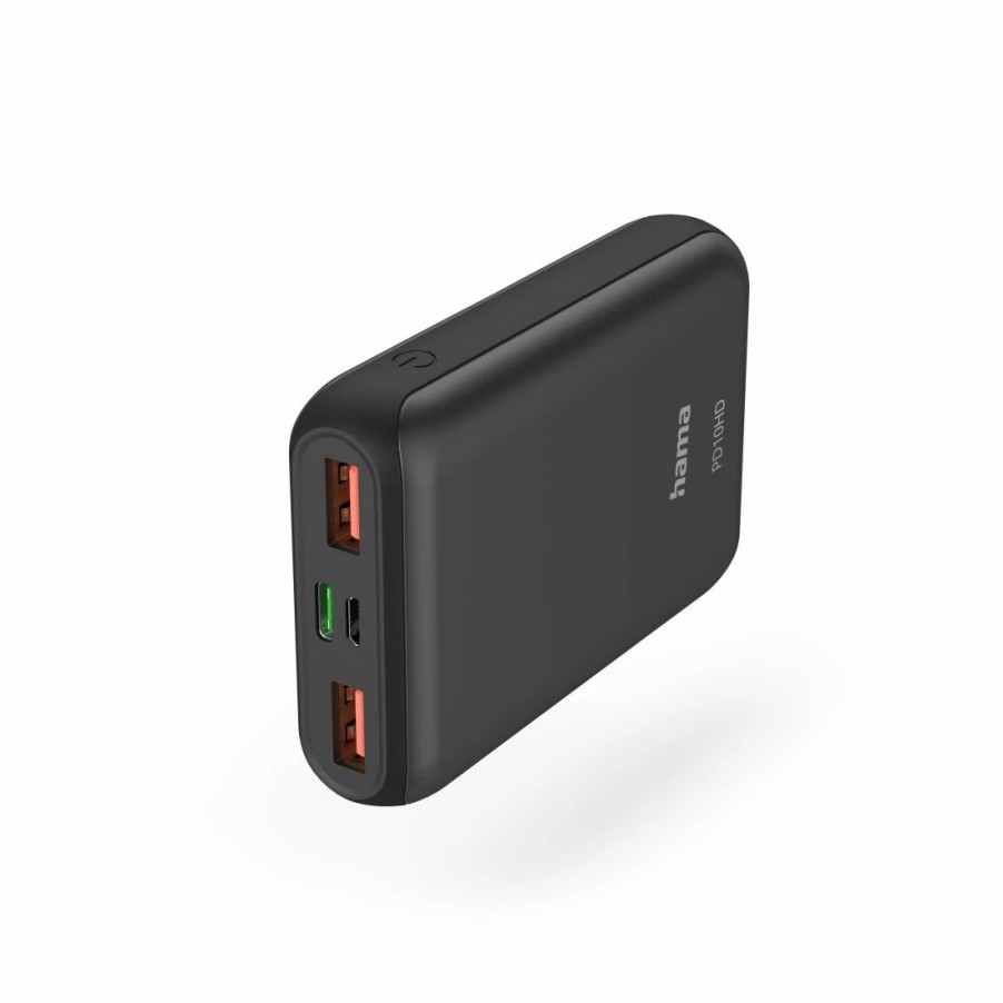 Handy & Mobile-Zubehör Hama | Power Pack Pd10-Hd, 10000Mah, 2X Usb-A, 1X Usb-C, Fur Schnellladen, Anth.