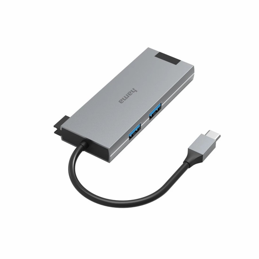 PC- & Laptop-Zubehör Hama | Usb-C-Hub, Multiport, 5 Ports, 2X Usb-A, Usb-C, Hdmi™, Lan/Ethernet