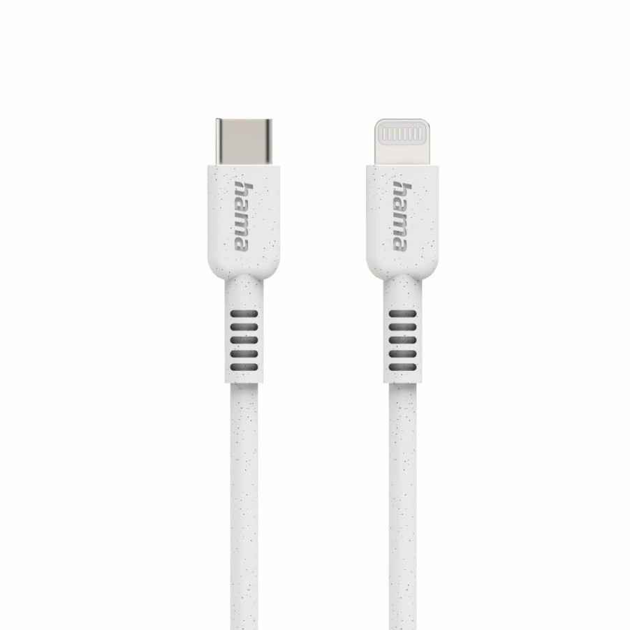 Handy & Mobile-Zubehör Hama | Ladekabel Eco, Usb-C - Lightning, 1 M, Weis