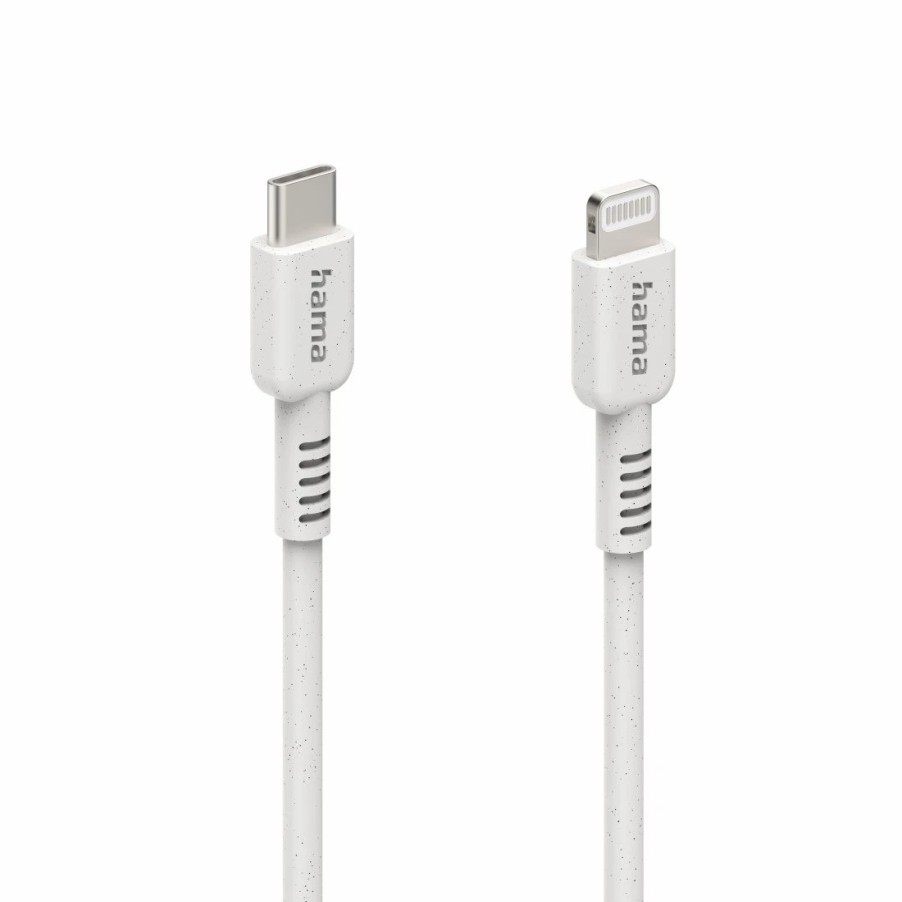 Handy & Mobile-Zubehör Hama | Ladekabel Eco, Usb-C - Lightning, 1 M, Weis