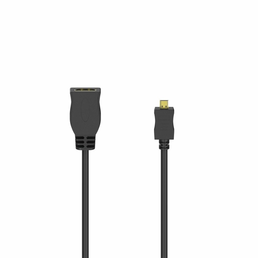 TV & Heimkino-Zubehör Hama HDMI-Kabel für TVs | Hdmi™-Kabeladapter, Typ D (Micro) St. - Typ A Kupplung, Ethernet, Vergoldet