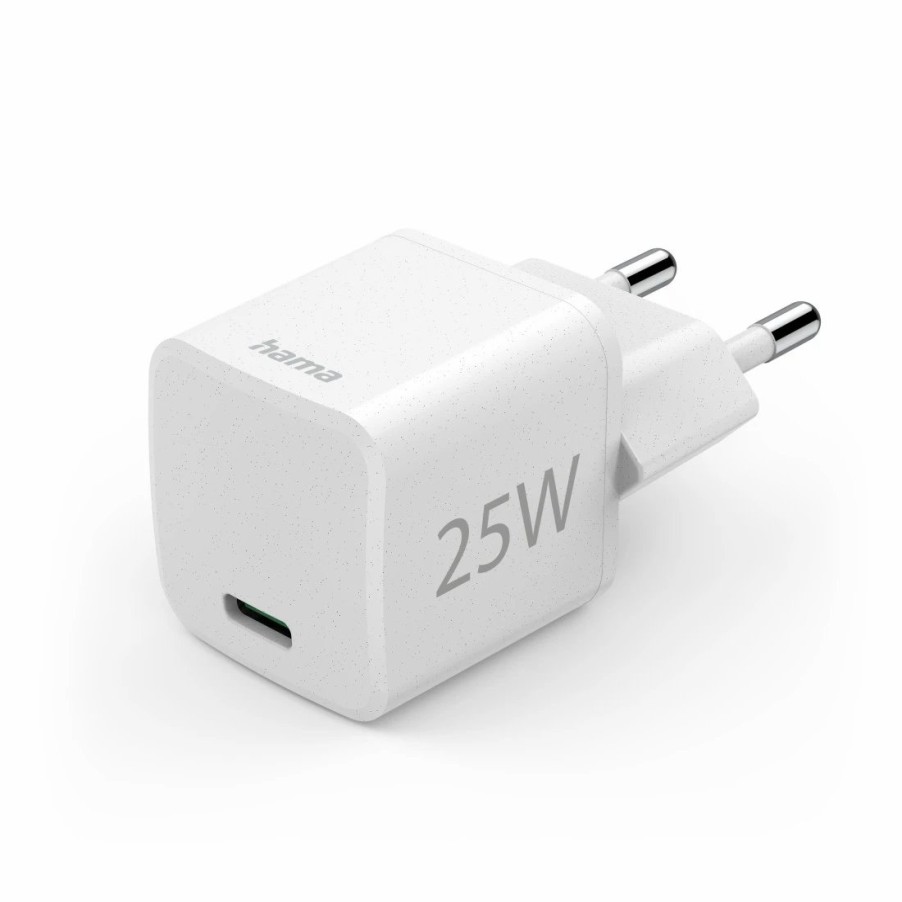 Handy & Mobile-Zubehör Hama | Schnellladegerat Eco, Usb-C, Power Delivery (Pd)/Qualcomm® 3.0, 25W, Weis