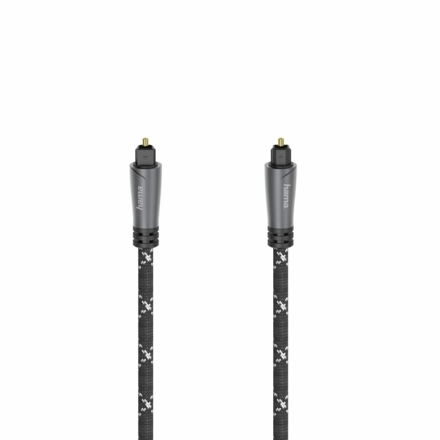 TV & Heimkino-Zubehör Hama TV-Audiokabel & -adapter | Audio-Lichtleiter-Kabel, Odt-Stecker (Toslink), Metall, 3,0 M