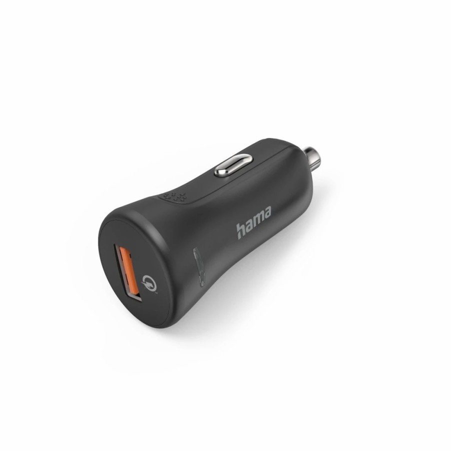 Handy & Mobile-Zubehör Hama | Auto-Schnellladegerat Qualcomm® Quick Charge™ 3.0, Usb-A, 19,5 W, Schwarz