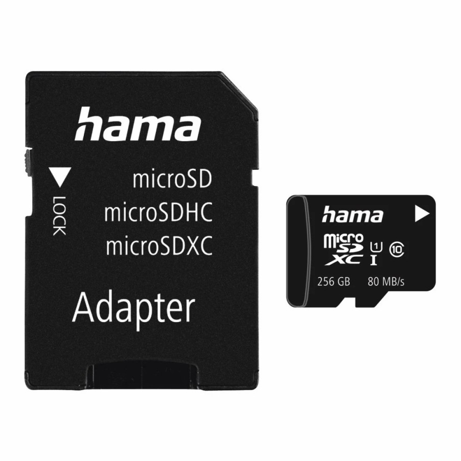 Handy & Mobile-Zubehör Hama | Microsdxc 256Gb Class 10 Uhs-I 80Mb/S + Adapter/Mobile