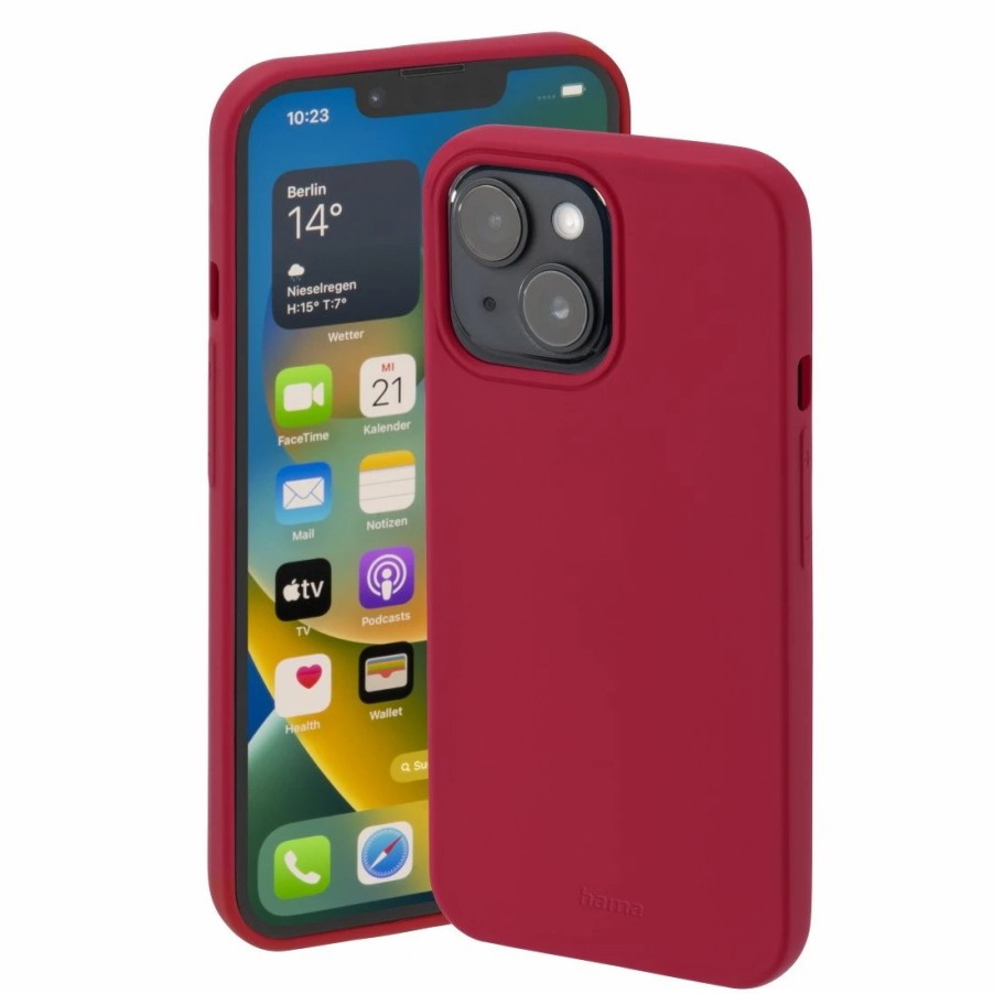 Handy & Mobile-Zubehör Hama | Cover Finest Feel Fur Apple Iphone 14 Plus, Rot