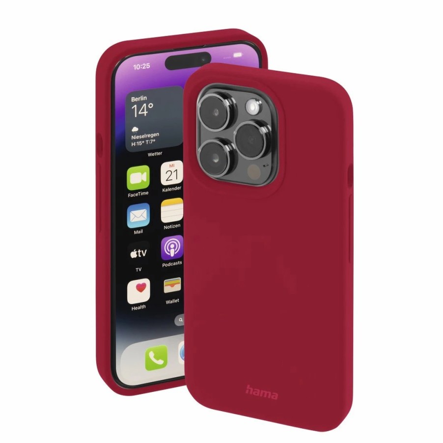 Handy & Mobile-Zubehör Hama | Cover Magcase Finest Feel Pro Fur Apple Iphone 14 Pro, Rot