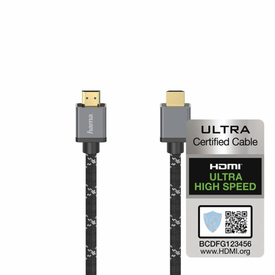 TV & Heimkino-Zubehör Hama HDMI-Kabel für TVs | Ultra High Speed Hdmi™-Kabel, Zertifiziert, Stecker-Stecker, 8K, Alu, 5,0 M