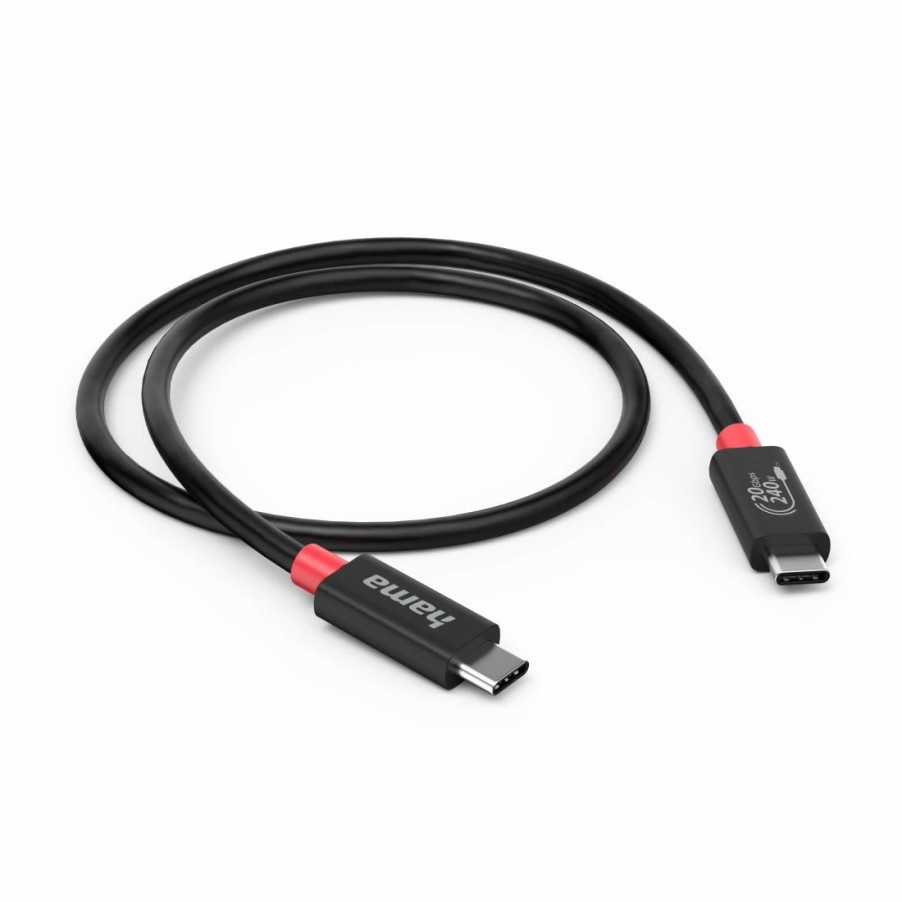 PC- & Laptop-Zubehör Hama USB-Kabel | Usb-C-Kabel, E-Marker, Usb4 Gen2, 20 Gbit/S, 5 A, 240 W, 2,00 M