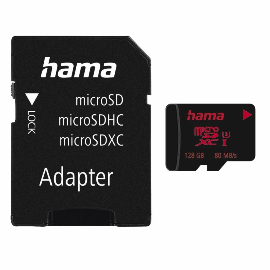 Handy & Mobile-Zubehör Hama | Microsdxc 128Gb Uhs Speed Class 3 Uhs-I 80Mb/S + Adapter/Mobile