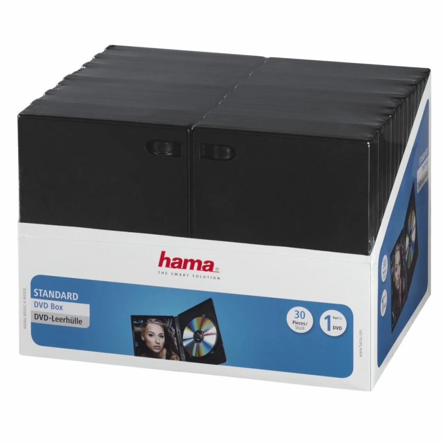 PC- & Laptop-Zubehör Hama | Dvd-Leerhullen, 30Er-Pack, Schwarz, Vorratspack