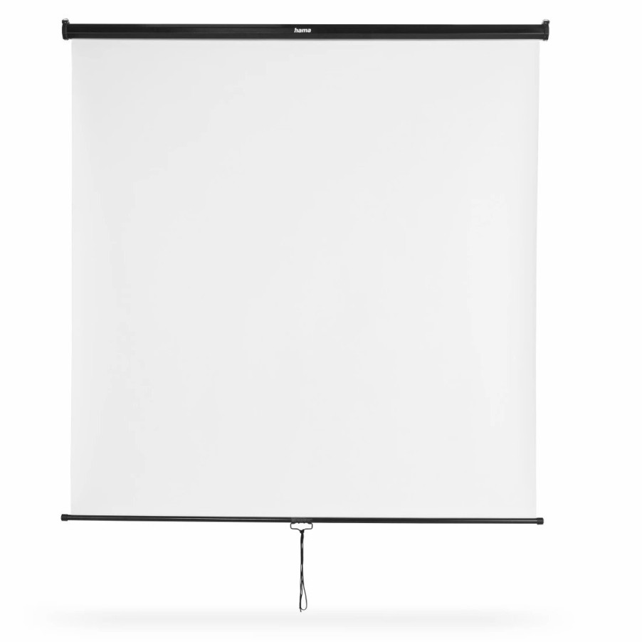 TV & Heimkino-Zubehör Hama | Rollo-Leinwand, 175 X 175 Cm, Mobil, Fur Decken- Oder Wandmontage, Weis