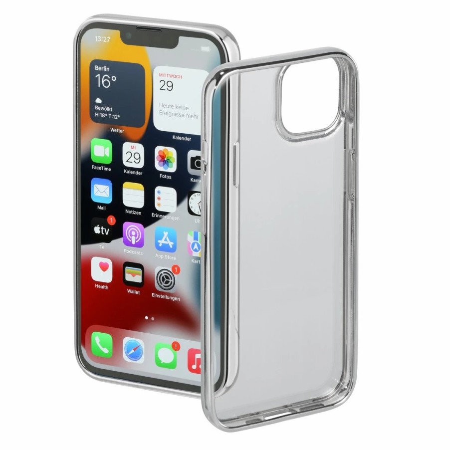 Handy & Mobile-Zubehör Hama | Cover Clear&Chrome Fur Apple Iphone 13, Silber