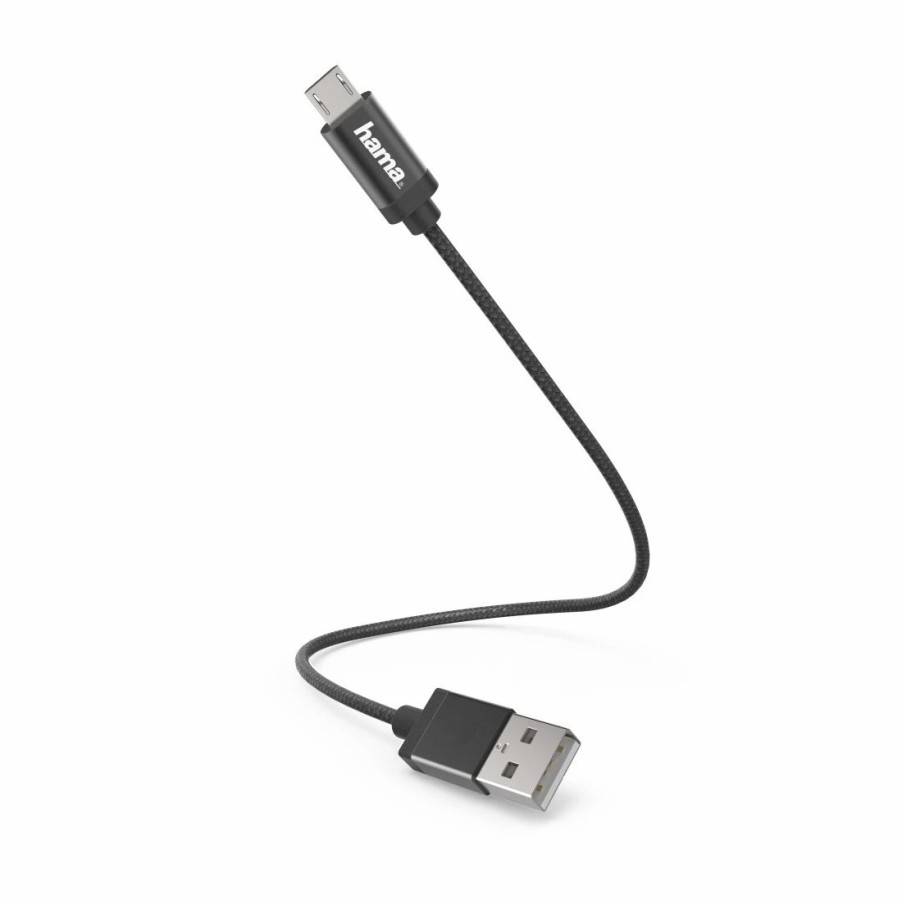 Handy & Mobile-Zubehör Hama | Lade-/Datenkabel, Micro-Usb, 0,2 M, Schwarz