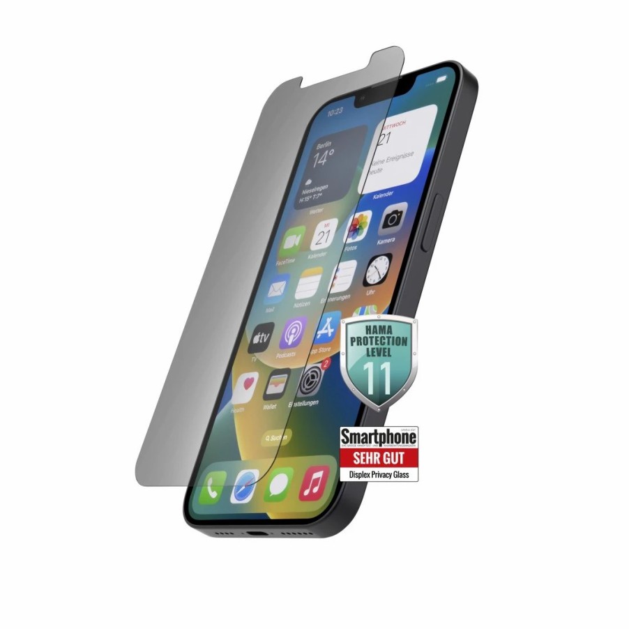 Handy & Mobile-Zubehör Hama | Echtglas-Displayschutz Privacy Fur Apple Iphone 13/13 Pro/14