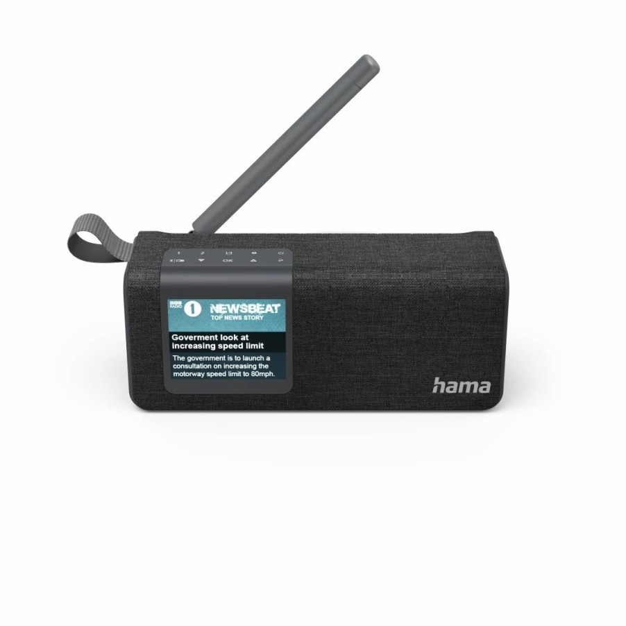 Audio & HiFi-Produkte Hama DAB-Radios | Digitalradio Dr200Bt, Black Edition, Fm/Dab/Dab+/Bluetooth®/Akkubetrieb