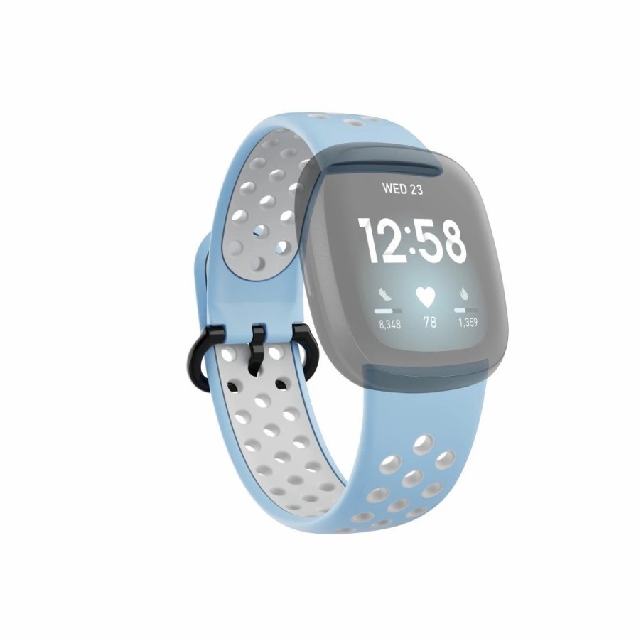 Smartwatches & Zubehör Hama Fitbit-Armbänder | Sportarmband F. Fitbit Versa 3/4/Sense (2), Uhrenarmband Atmungsaktiv, Hbl