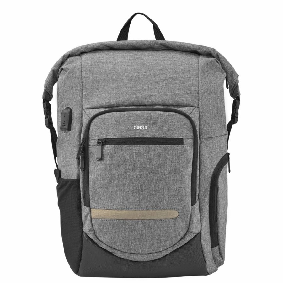 PC- & Laptop-Zubehör Hama | Laptop-Rucksack Terra, Rolltop Bis 40 Cm (15,6), Grau