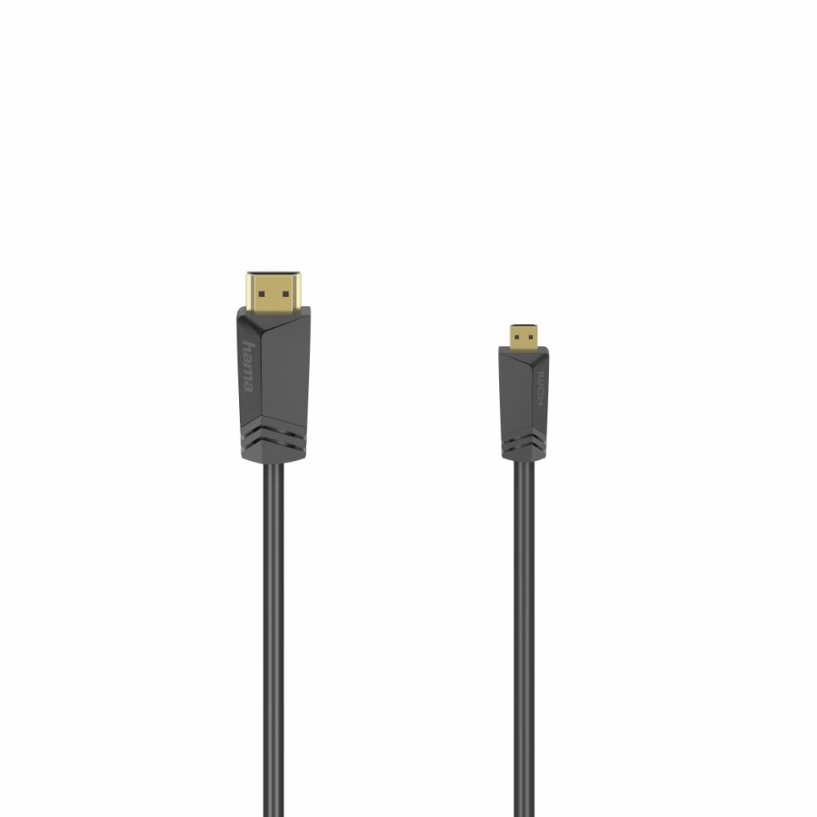 TV & Heimkino-Zubehör Hama HDMI-Kabel für TVs | High Speed Hdmi™-Kabel, St. Typ A - St. Typ D (Micro), Ethernet, 1,5 M