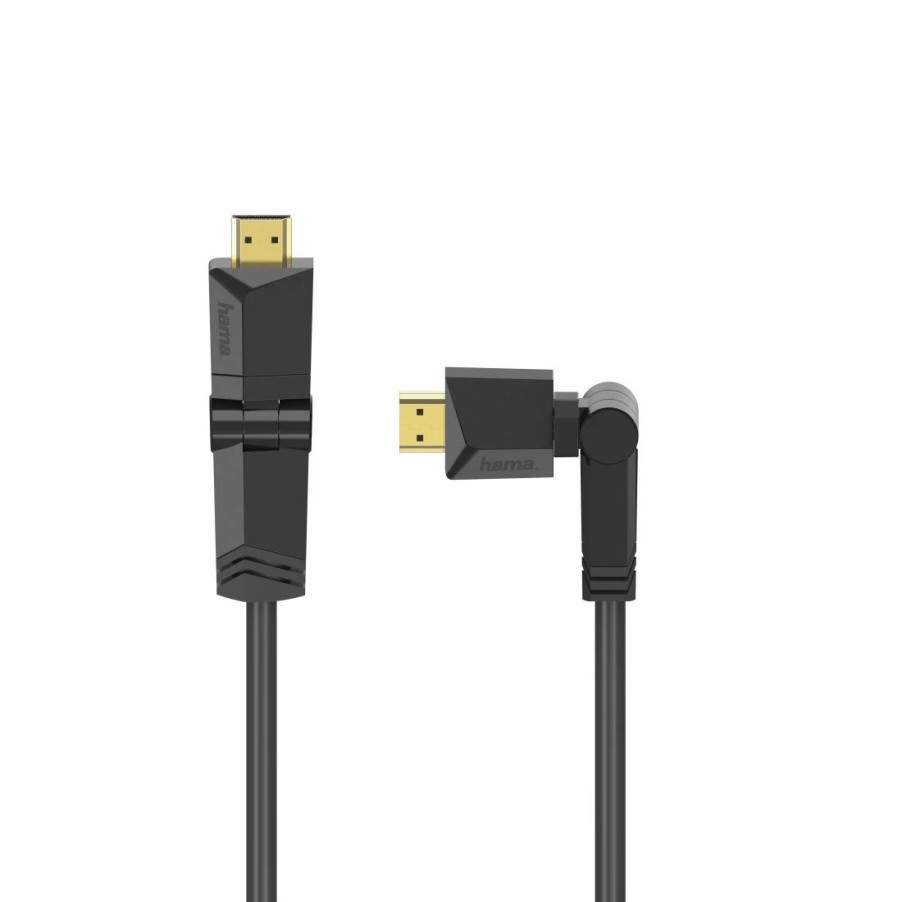 TV & Heimkino-Zubehör Hama HDMI-Kabel für TVs | High Speed Hdmi™-Kabel, St.- St., Rotation, Vergoldet, Ethernet, 1,5 M