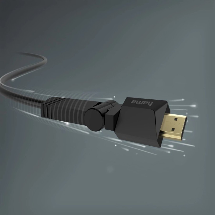 TV & Heimkino-Zubehör Hama HDMI-Kabel für TVs | High Speed Hdmi™-Kabel, St.- St., Rotation, Vergoldet, Ethernet, 1,5 M