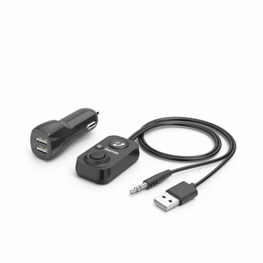 Audio & HiFi-Produkte Hama Aux-Bluetooth-Adapter | Bluetooth®-Freisprecheinrichtung Fur Kfz Mit Aux-In