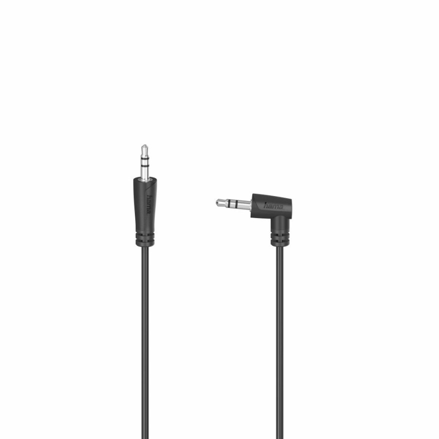 TV & Heimkino-Zubehör Hama TV-Audiokabel & -adapter | Audio-Kabel, 3,5-Mm-Klinken-St. 90° - 3,5-Mm-Klinken-St., Stereo, 0,5 M