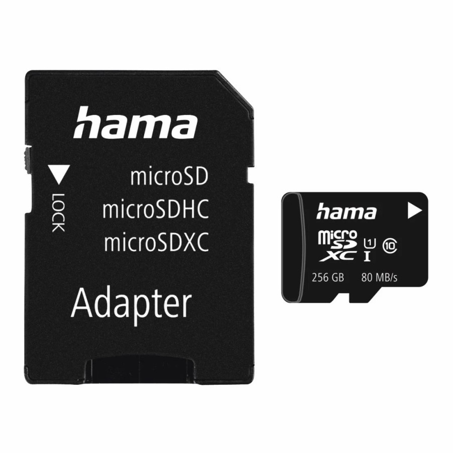 Handy & Mobile-Zubehör Hama | Microsdxc 256Gb Class 10 Uhs-I 80Mb/S + Adapter/Mobile