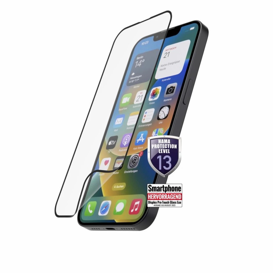 Handy & Mobile-Zubehör Hama | Flexibler Displayschutz Hiflex Eco, Full-Cover, Fur Iphone 15